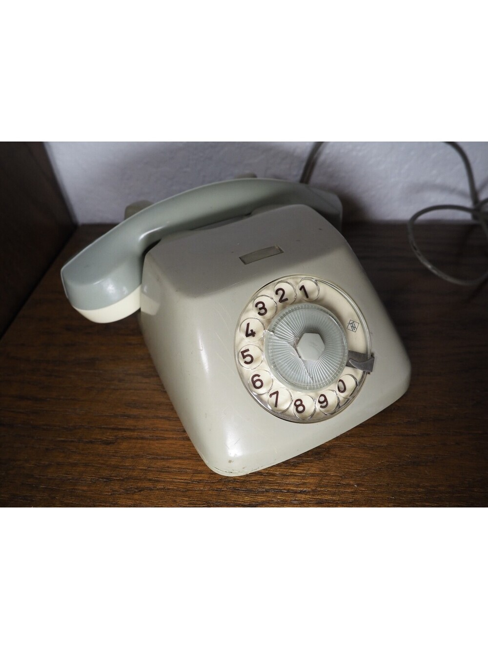 Vintage German Rotary Dial Telephone - FeTAp 611 Siemens Style Retro Desk Phone